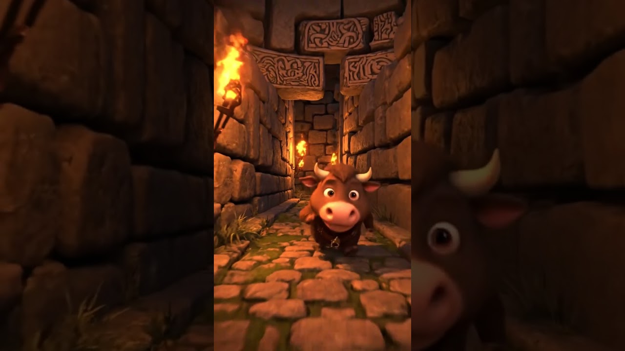 Baby Minotaur Loops Maze Saying Left Feels Right Funny Mythical Creature Fail | Nebula Shots