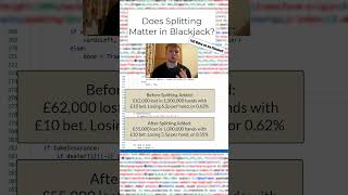 The Results of Splitting Hands in Blackjack or ignoring it! #python #programming #casino #blackjack Wealth