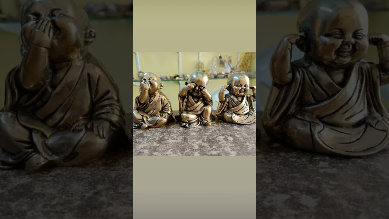 Three Wise Buddha Idols