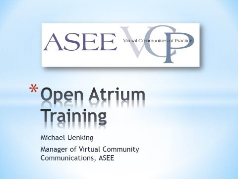 Open Atrium Training