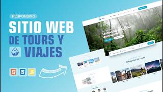 Sitio Web Responsivo de Tours y Viajes Desarrollado en HTML CSS y JavaScript.
