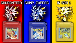 Guaranteed Shiny or Perfect Zapdos in Gen 1(How to RNG Zapdos in RBY)