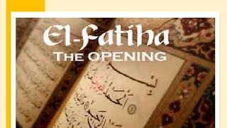 Fatiha Suresi, kelime kelime çeviri ve okunuşu. Surah Fatiha word by word Turkish Translation.