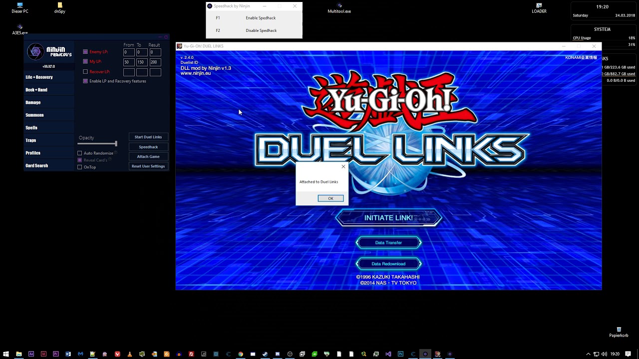 Tool Yu Gi Oh Duel Links Steam 8k Insta Win Trainer