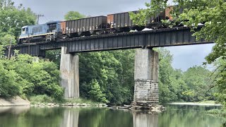 Push Pull Train Climbs Steep Hill, Short Line Railroads, Top & Tail, Cincinnati Eastern Railroad