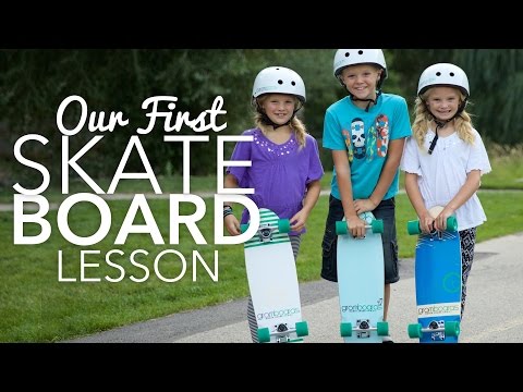 First Skateboard Lesson