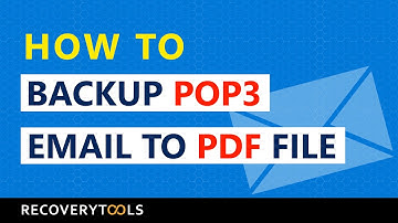 How to Backup POP3 Email to PDF File Format?
