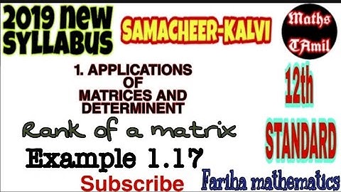 12TH MATHS EXAMPLE 1.17/APPLICATIONS OF MATRICES AND DETERMINANT/2019/FARIHA MATHEMATICS