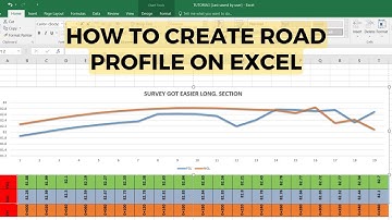 Longitudinal Profile | how to create profile on excel, longitudinal section view on excel |