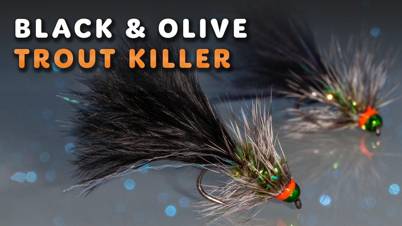 Black & Olive Killer – Skuteczna mucha na pstrągi jeziorowe | Fly tying