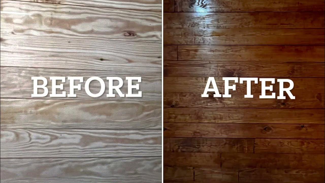 DIY Gunstock and Early American stain mix on Yellow Pine Wood YouTube