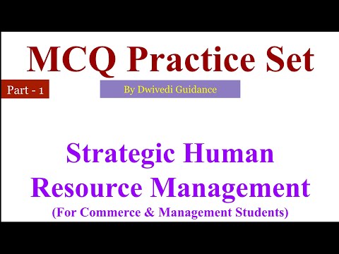 Unit 1| Part 1 | mcq on strategic human resource management | shrm mcq | strategic hrm mcq |mcq exam