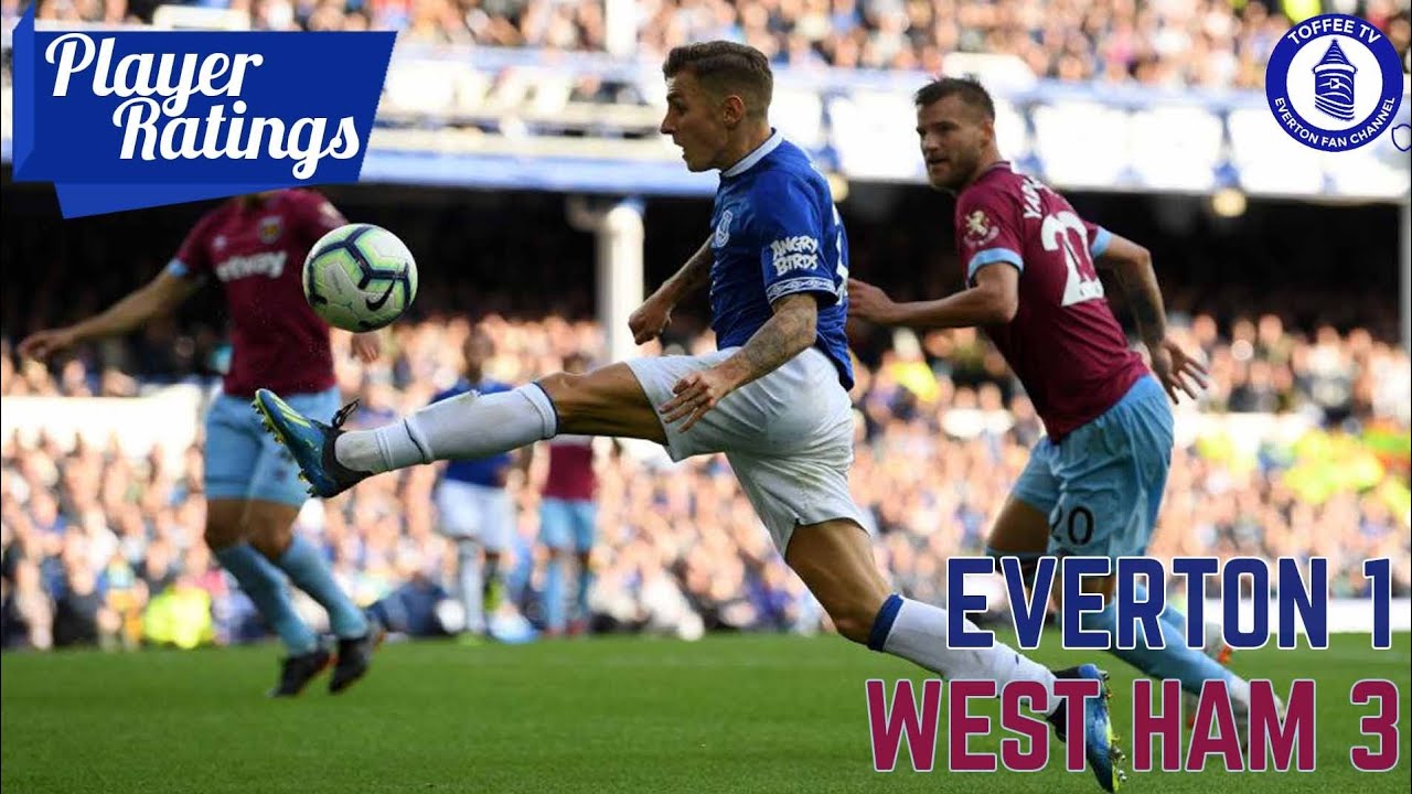 Everton 1-3 West Ham United | Player Ratings goodison park tour