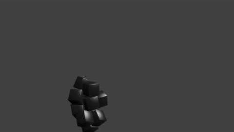 Blender 2.68 rigid body simulation finished video