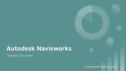 Changing The Avatar in Autodesk Navisworks