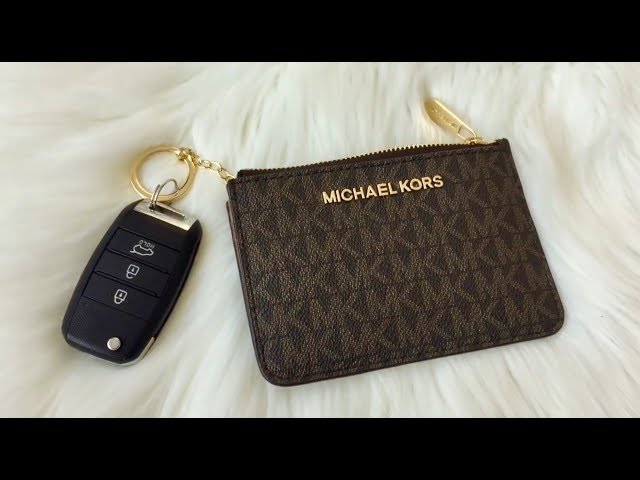 Michael Kors Parker Small Key Card Holder, Women's Wallets, Wristlets &  Keychains