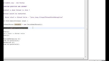 Can we restart a dead thread in Java Java Interview Question