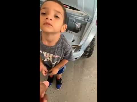 Teaching My Grandson To Take Care Of His Car