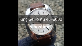 Seiko King Seiko KS 45-8000 Linen Dial 45KS Manual 4500A Year 1969 Preowned  Vintage - YouTube