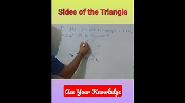 How to Find out third sides of the Triangle 🔥🔥|| #shorts #trending #shortsvideo
