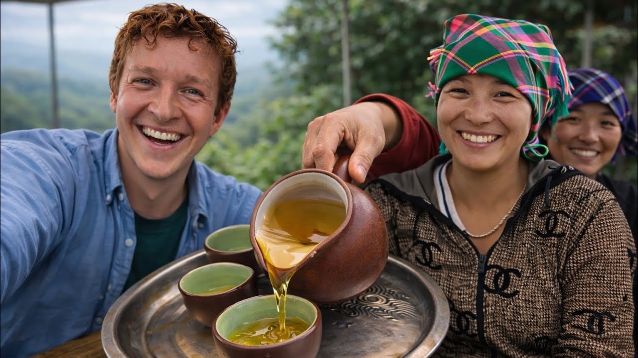 [Ep18] Drinking Tea with Hmong Villagers in Vietnam's Tea Mountains