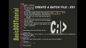 Basic Windows Batch Script Tutorial Part 1