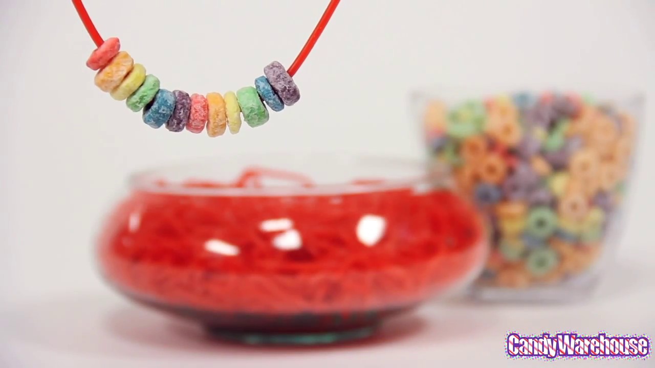 Froot Loops & Licorice CANDY NECKLACE TUTORIAL YouTube