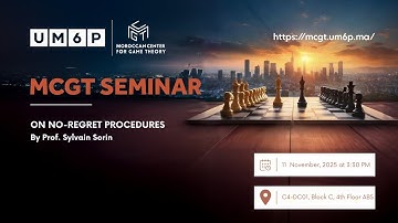 MCGT SEMINAR: ON NO-REGRET PROCEDURES BY PROF. SYLVAIN SORIN