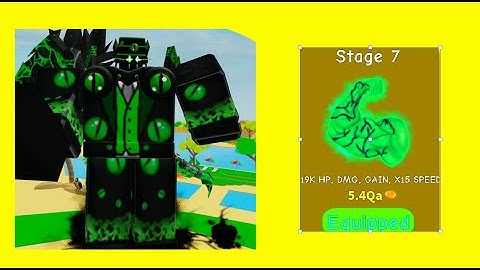Getting stage 7 in no limit lifting simulator/Roblox