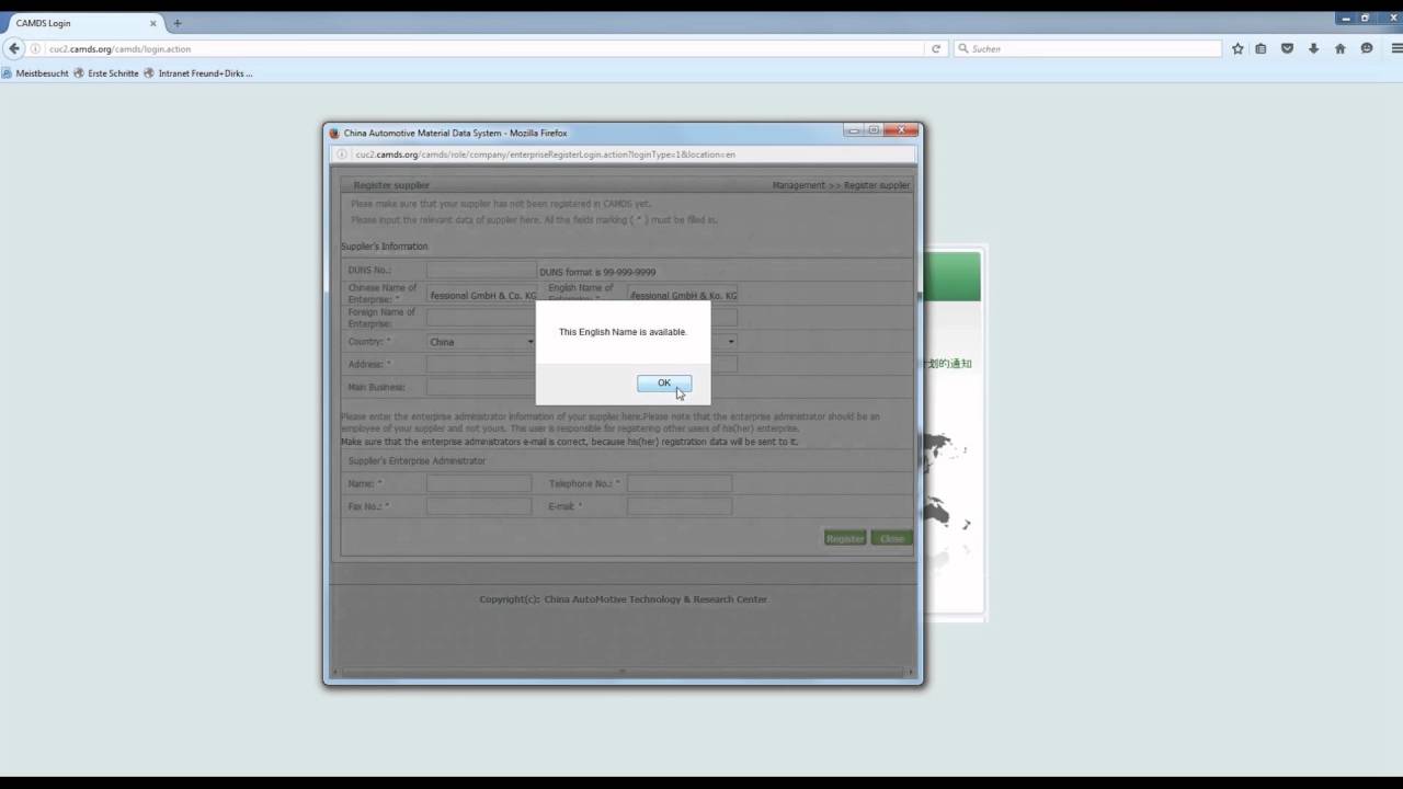 Camds Report Example CAMDS-Tutorial: Registrierungsprozess - YouTube