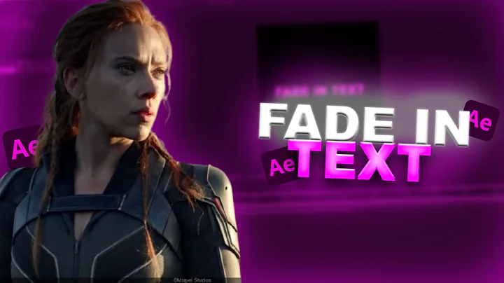 FADE IN TEXT TUTORIAL || After Effects