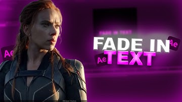 FADE IN TEXT TUTORIAL || After Effects