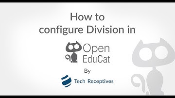 How to configure divison in OpenEduCat