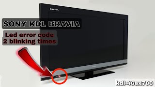 tv sony bravia kdl no prende solo foco led rojo (standby led error code blinking time)