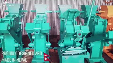 Single mould interlocking brick machine| Cseb brick| paver block machine |made in Nepal | Mantra Inc