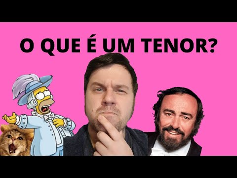 Vídeo: Em inglês o que é tenor?