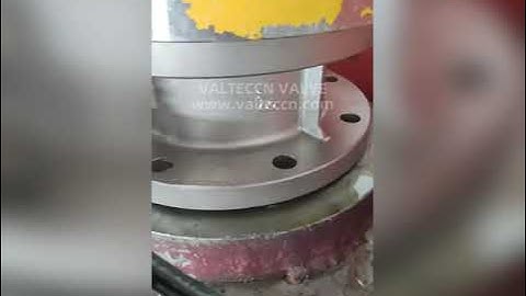 Stainless steel flanged butterfly valve pressure test