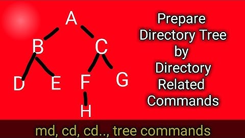create a directory tree by directory related commands