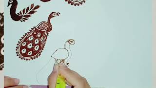 peacock mehandi designs #viral #mehandi #design #trending #youtube #video #mor #pankhi