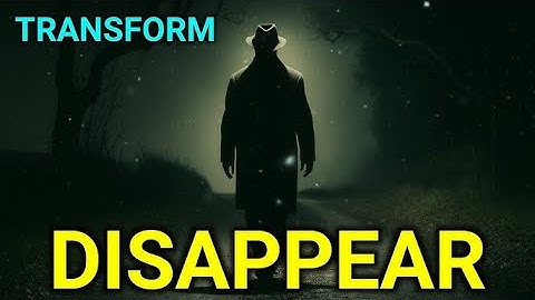 The Art of Disappearing and Reinventing Yourself. 6 THINGS YOU SHOULD DO TO REINVENT YOURSELF.