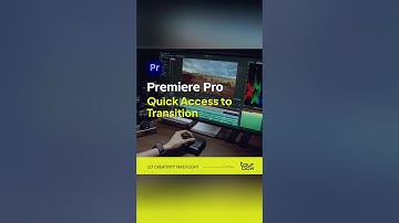 💡Quick Access to Transition in #Premiere