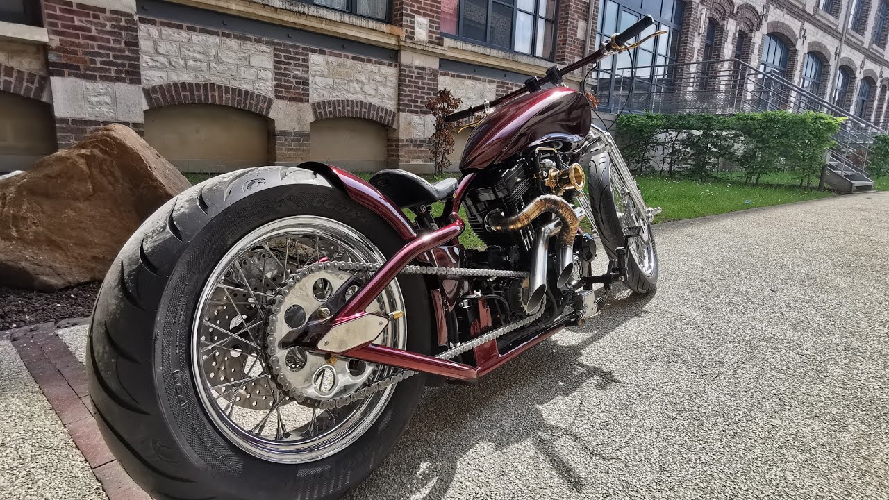 😈Handmade chopper motorcycle - Chopper build #harleydavidson #custom