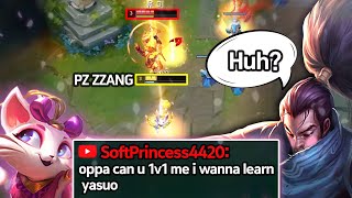A MYSTERIOUS GIRL ASKS TO 1V1 ME ON YASUO???