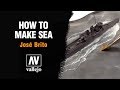How to make sea on dioramas