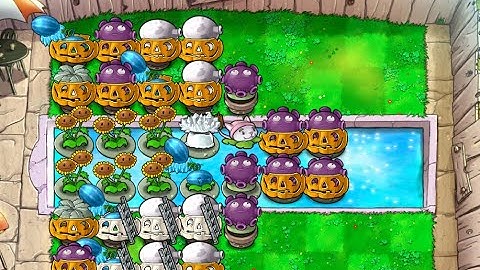 Plants vs  Zombies pool endless rear cobless slow tempo