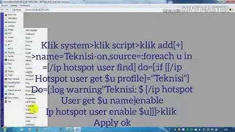 Konfigurasi Mikrotik-setting script dan schedule (on,off)