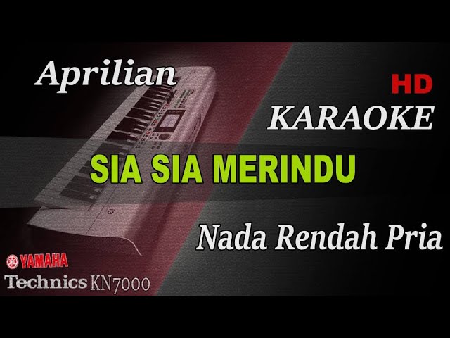 APRILIAN - SIA SIA MERINDU ( NADA RENDAH PRIA ) || KARAOKE KN7000 class=