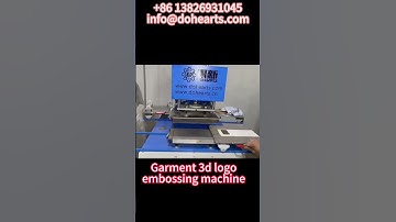 Two work station cloth/garment 3d logo embossing machine for T/shirt