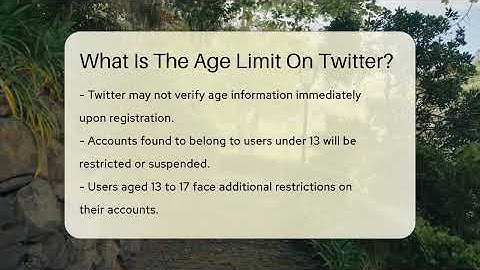 What Is The Age Limit On Twitter? - Everyday-Networking