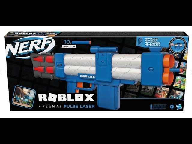 NERF Roblox Arsenal Pulse Laser Motorized Dart Blaster Gun +